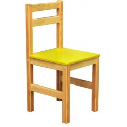 Children chair: frame-natural tree (pine), a seat-MDF, height group №3